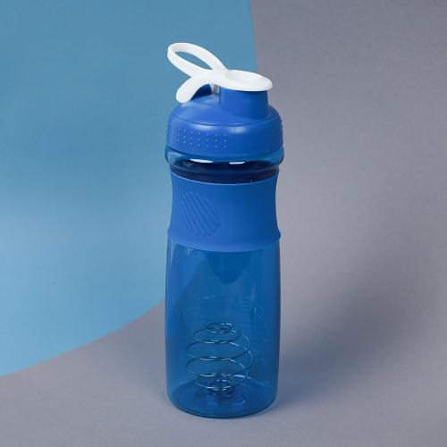 Бутылка/Шейкер NEWWAVE  SHS-760 синяя, для спортивного питания 760ML/уп60