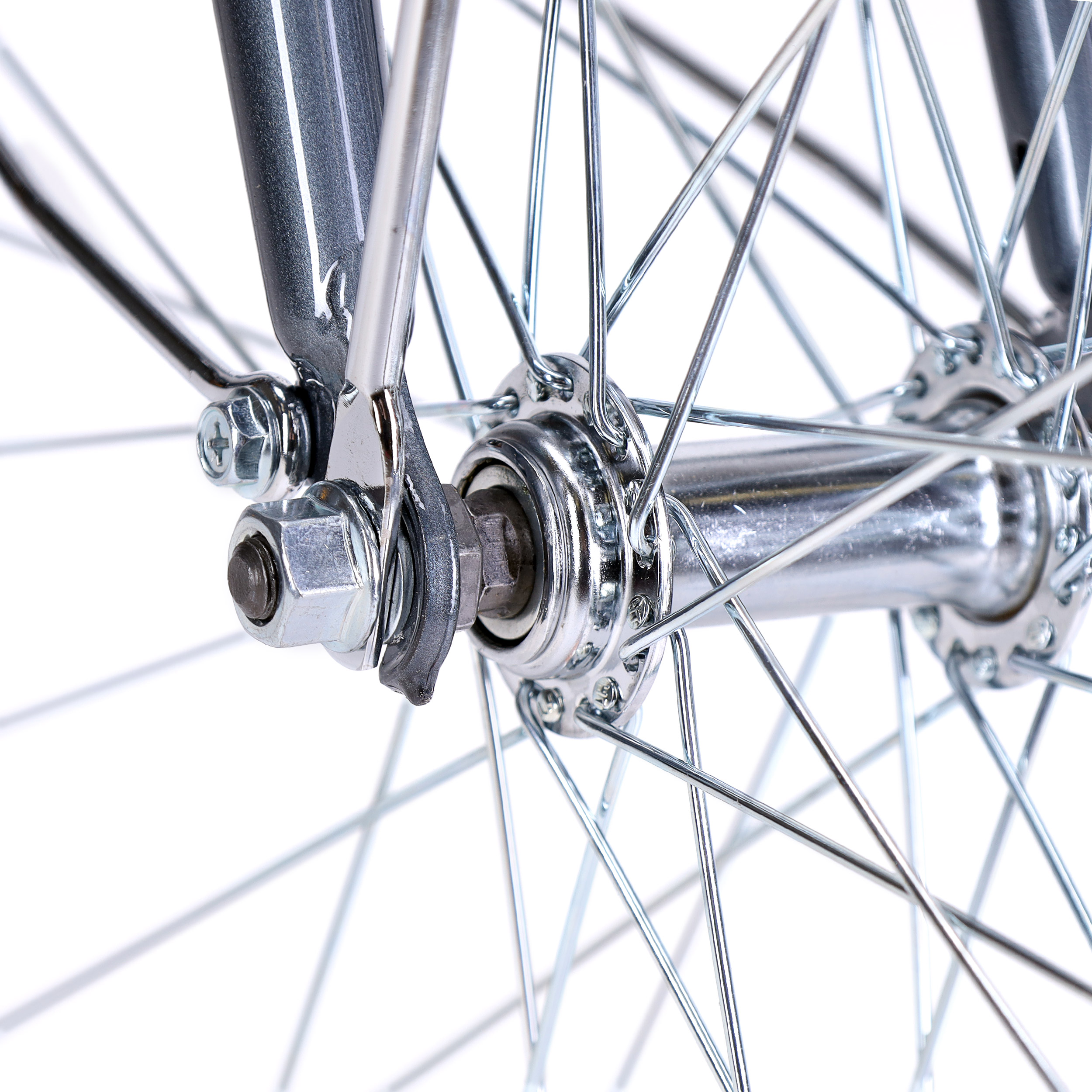 Велосипед городской с корзинкой 28" рама 19" 1sp KRYPTON DACHA M серый металлик ЦВК