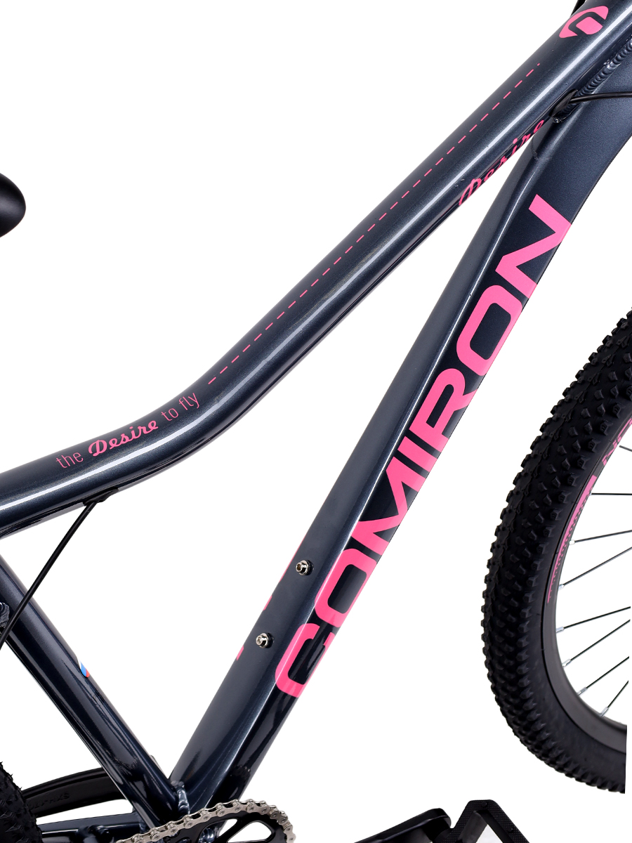 Велосипед 27,5" рама 17" 1х10sp COMIRON DESIRE розовый дымный