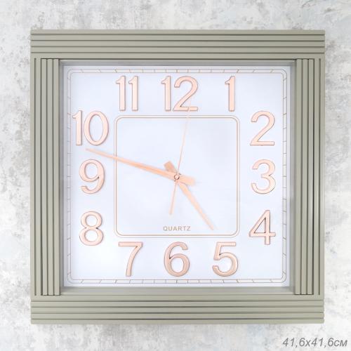 Часы настенные 42х42х4 см / WS-7632 /уп 8/