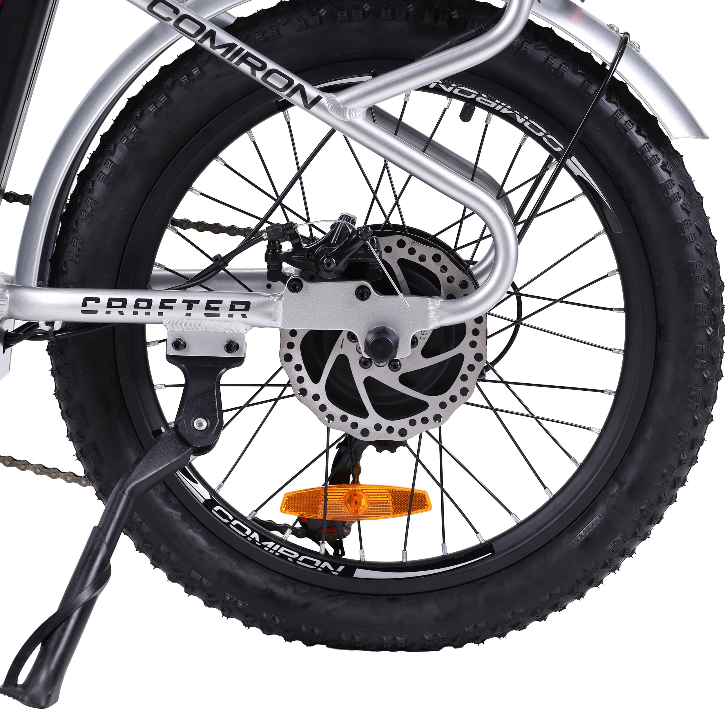 Электровелосипед 20" COMIRON CRAFTER грузовой 7SP SHIMANO 350W 36V/10.4AH серебристый