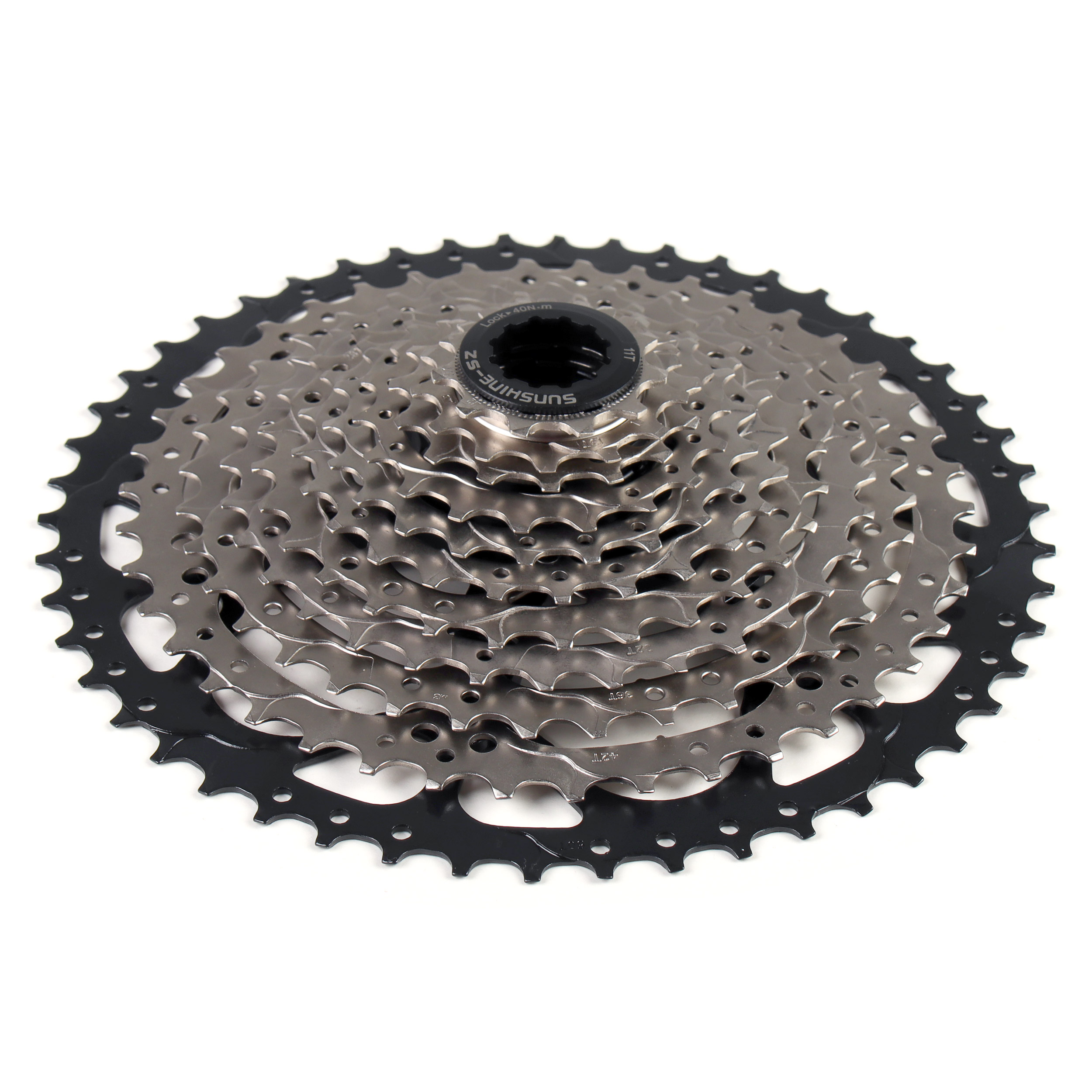 Кассета SUNSHINE MTB. 11 скоростей. 11-50T. HR11-50. никелиров. 2 ALU паука. 565 г /уп 20/