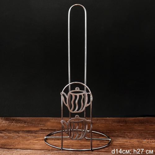 Держатель для бумажных полотенец металл Чайничек / BT-130 /уп 300/ 27х14 см/ 0,072