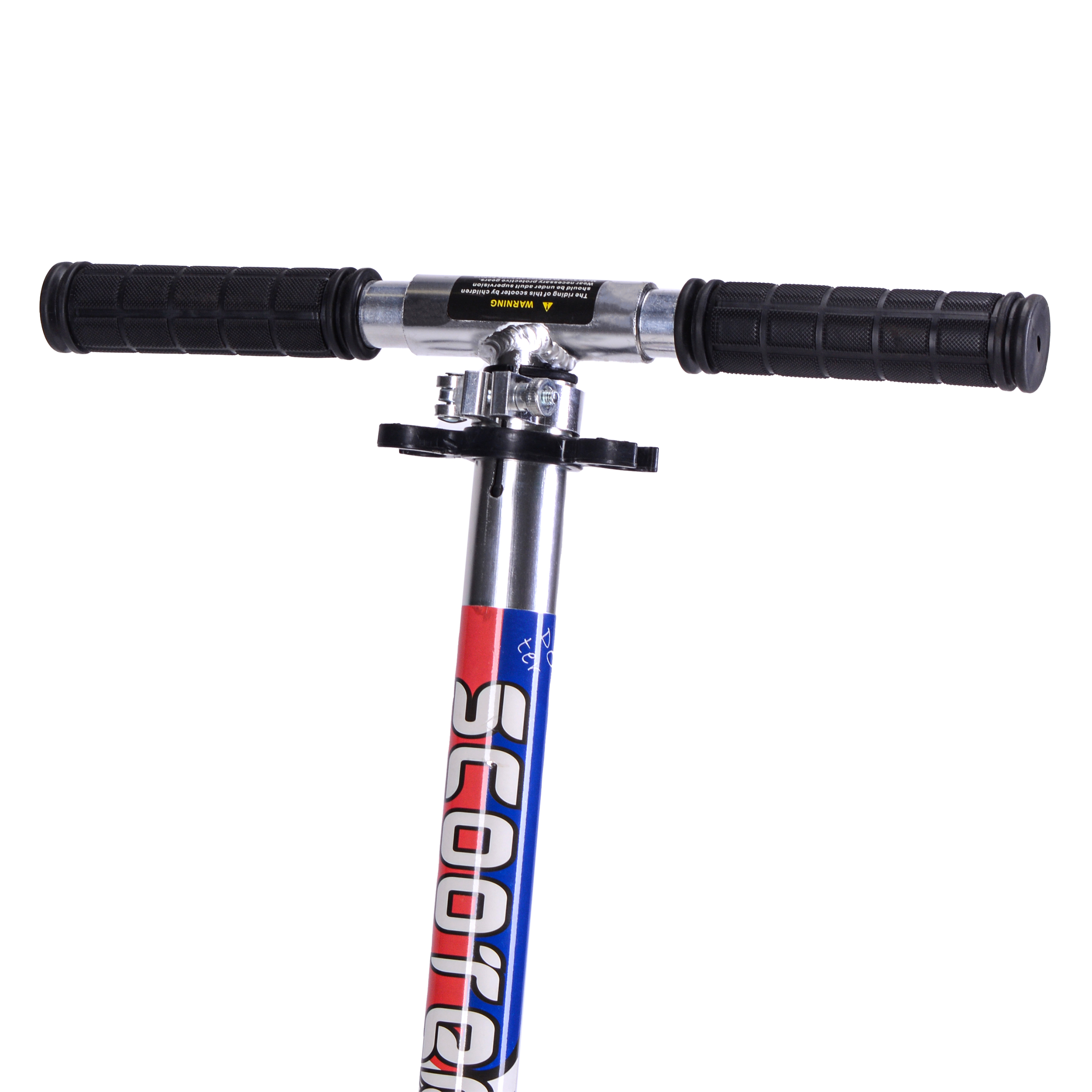 Самокат 2-х колесный SCOOTER с алюминиевой декой, цвет: серебро / GT3623AS /уп 8/ WB