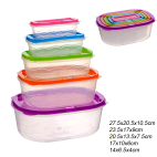 Контейнер прямоугольный 5 штук / L-5 /уп 24/