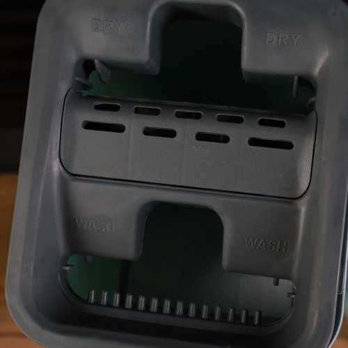 Ведро с вертикальным отжимом и шваброй Моп / S2-1 /уп 24/ голубой/2 насадки