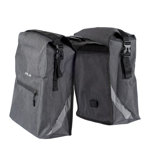Сумка велосипедная на багажник ESLNF, материал Oxford, основные отсеки на липучке и карабинах, крепление velcro, Объем 28л, Вес 775гр /уп 50/