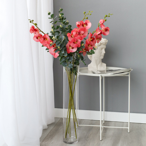 Ваза Цилиндр для цветов 12х60 см напольная / C-1260 /уп 15/ СКИДКА НА КОРОБ 11%