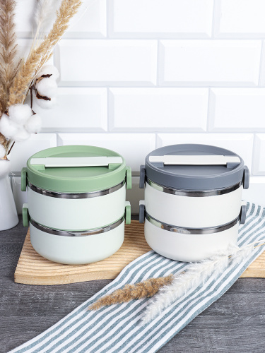 Ланч-бокс 2 предмета / FB-2-378 /уп 48/