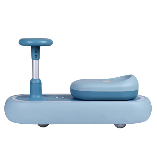 Толокар COMIRON QT-8062/светящиеся полиуретановые колеса 70 мм/ Синий/уп4