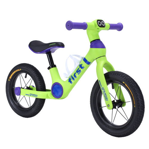 Беговел 12" COMIRON TN23B05G надувные покрышки, алюминиевые обода, пром. подшипники, цветная коробка АКЦИЯ/уп 6/ зеленый