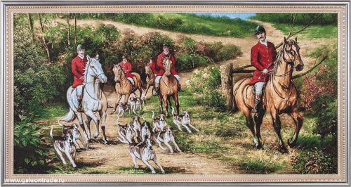 Картина гобелен 50х100  E131 Охота / KS4020-1 / 
