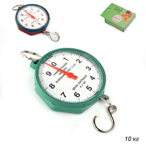 Весы безмен 10 кг круглые / V-10 /уп 300/