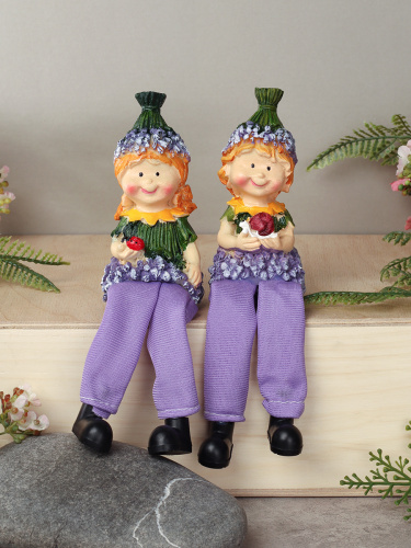 Фигурка висячие ножки Лаванда 10 см / YG761 /уп 2/288/микс