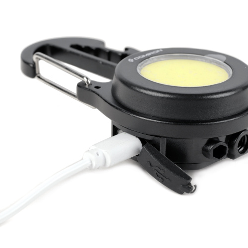 Фонарь мультитул тактический COMIRON TACTIC корпус CNC алюминий T6, IPX5; свет 20xCOB аккум 500 mAh USB Type-C отвёртки, гаечный ключ карабин /уп 120/