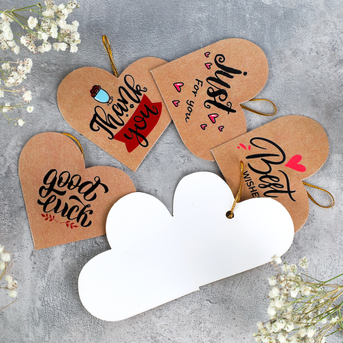 Открытка набор 140 штук Сердце / DE-127 /уп 50/