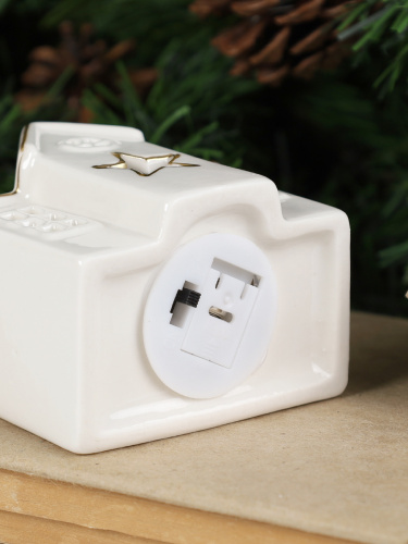 Фигурка Домик с подсветкой новогодний 9 см / 7102 /уп 2/96/LED