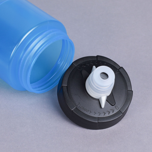 Бутылка для воды велосипедная ZEON WB226 гоночная, клапан кэмэлбак, пищевой hi-quality PP, 750ML цвет blue/уп100