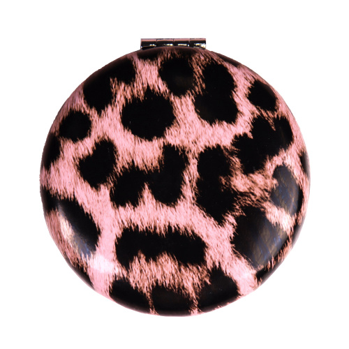 Зеркало карманное 7 см Хит / GT360 /уп 50/300/ кожзам