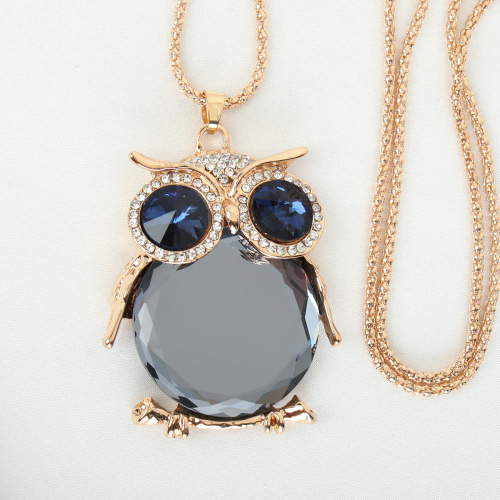 Подвеска-кулон на цепочке 76 см Сова / YD10001/3 /уп 12/золото