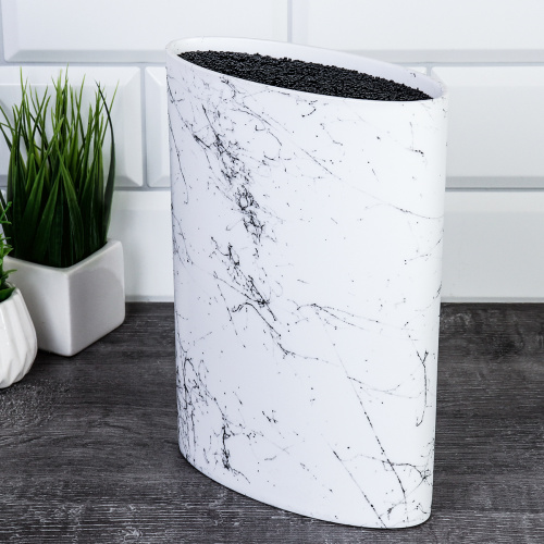 Подставка для ножей 22х16 см Овал / PPK85M /уп 12/ матовая