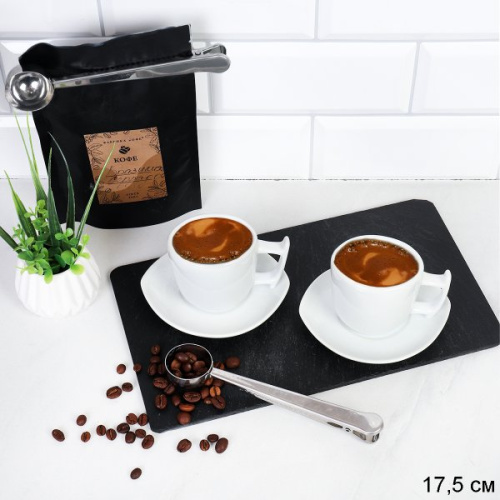 Мерная ложка с зажимом 17.5 см  / 89-73 /уп 500/ Акция