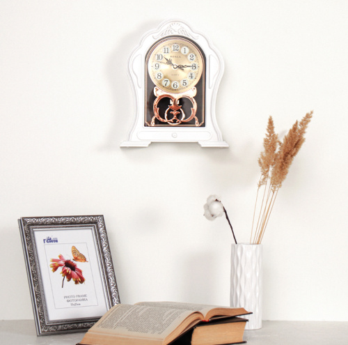 Часы настольные 29х22х6 см / T2897 /уп 20/белые