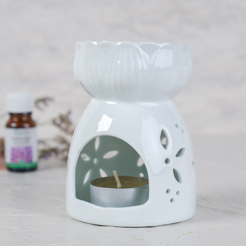 Аромалампа белая 10 см / XL-0008 /уп 60/