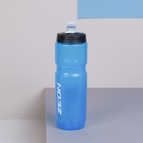 Бутылка для воды велосипедная ZEON WB226 гоночная, клапан кэмэлбак, пищевой hi-quality PP, 750ML цвет blue/уп100