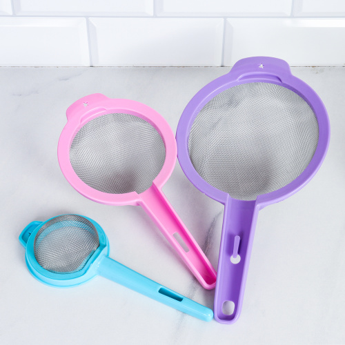 Сито 3 предмета 9*13*17 см металл/ пластик / C-367 /уп 72/ d=9,13,17см/ ПРОМО АКЦИЯ