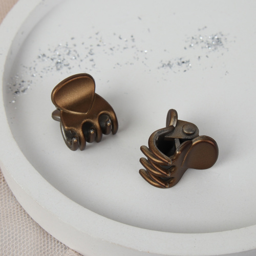 Краб мини для волос набор 2 штуки / N3012-2 /уп 1/723800 Перламутр