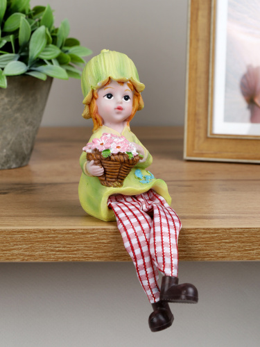 Фигурка Мальчик/Девочка висячие ножки 2 штуки набор / 2006 /уп 96/А