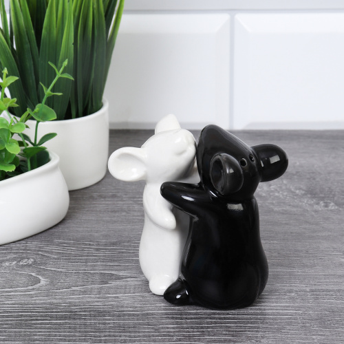 Набор для специй 2 предмета Мышки Инь Янь  / 102 /уп 144/ 