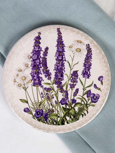 Подставка под горячее, кружку 10 см Лаванда / КD015 /уп 144/