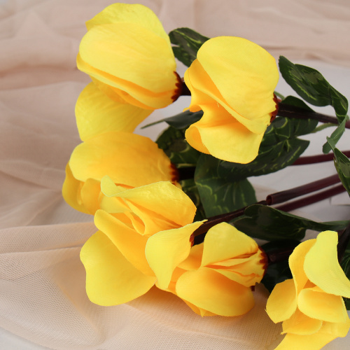 Цветок искусственный Цикломен 39 см / W367108 /уп 600/