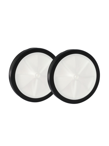 Комплект опорных колес с кронштейнами для двухколесных велосипедов 16"-24" пластиковые колеса Белый 2шт/ HF-014-WH / уп 20