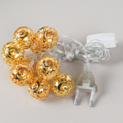 Гирлянда светодиодная 2 м 10 LED Шарики / GN11/уп 100/