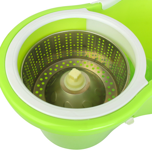 Ведро с отжимом и шваброй центрифуга нерж 45х22 см/ B2metal /уп 25/ 2 насадки/без коробки