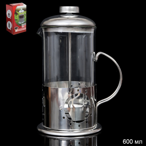 Френч-пресс 600 мл нержавейка / 600 /уп 40/