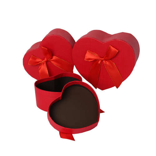 Коробка подарочная Сердце набор 3 штуки / 8513 /уп 96/