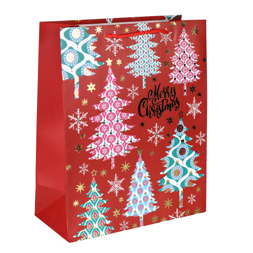 Пакет подарочный 18x23x10см / 5380M /уп 12/720/Новый год