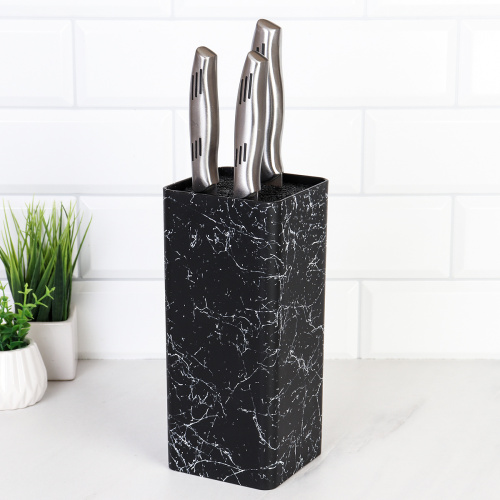 Подставка для ножей 22х10 см Квадрат / PPK700 /уп 12/