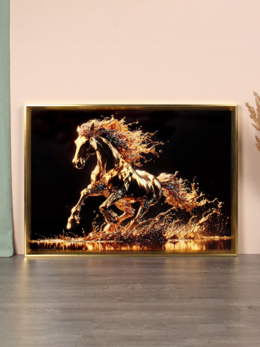 Картина 50х70 Лошадь / MU3-454 /уп 18/стразы