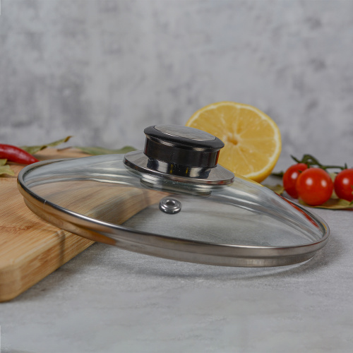 Крышка стеклянная 18 см / YGT-18 /уп 50/