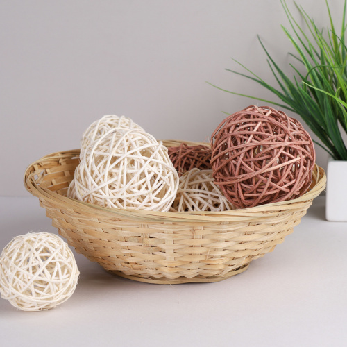 Корзина плетеная 26x8 см / GN295-4 /уп 400/