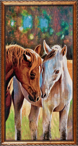 Картина гобелен 30х60 Влюбленная пара / M090 /10039-2 /