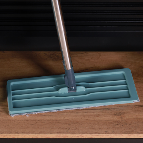 Ведро с вертикальным отжимом и шваброй Моп / S2-1 /уп 24/ голубой/2 насадки