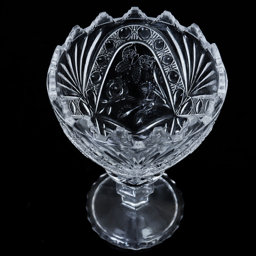 Ваза для сервировки на ножке 12x16 см / 5215B /уп 36/ ШТУЧНО