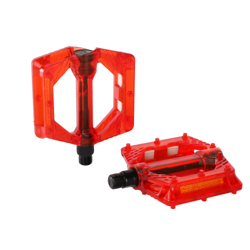 Педаль MTB HONGDING HD-855, 9/16 резьба, PC корпус, 2DU подшипника, 113х97мм, с рефлектором, 2S ось, 1 пара /HD-855/ красный /736976     