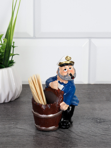 Подставка для зубочисток Моряк 10 см / LY1128 /уп 192/ без зубочисток